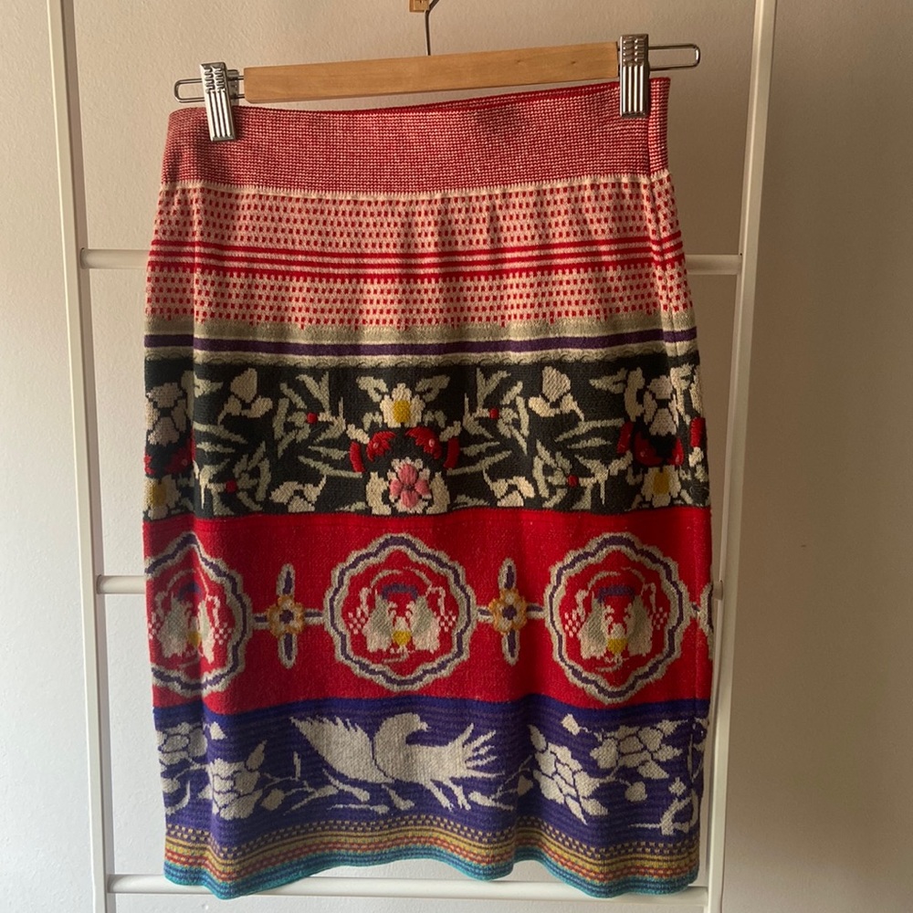 Knit pencil pencil skirt S